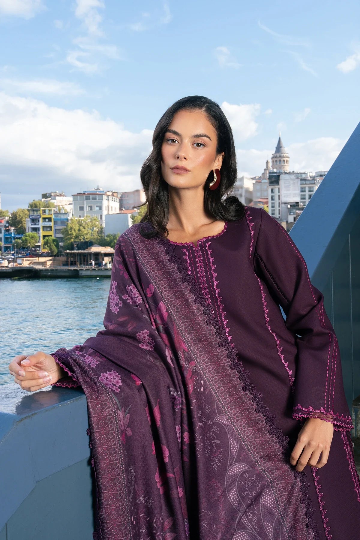 Rang Rasiya | Meet Me in Istanbul Khaddar Winter | Mauve