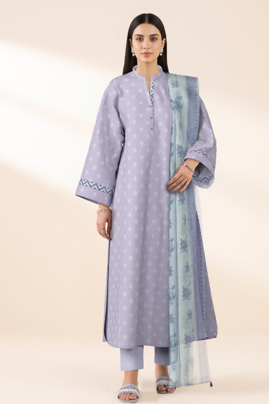 SAPPHIRE | 3 PIECE - PRINTED LAWN | 3PB-WS26CL2-12