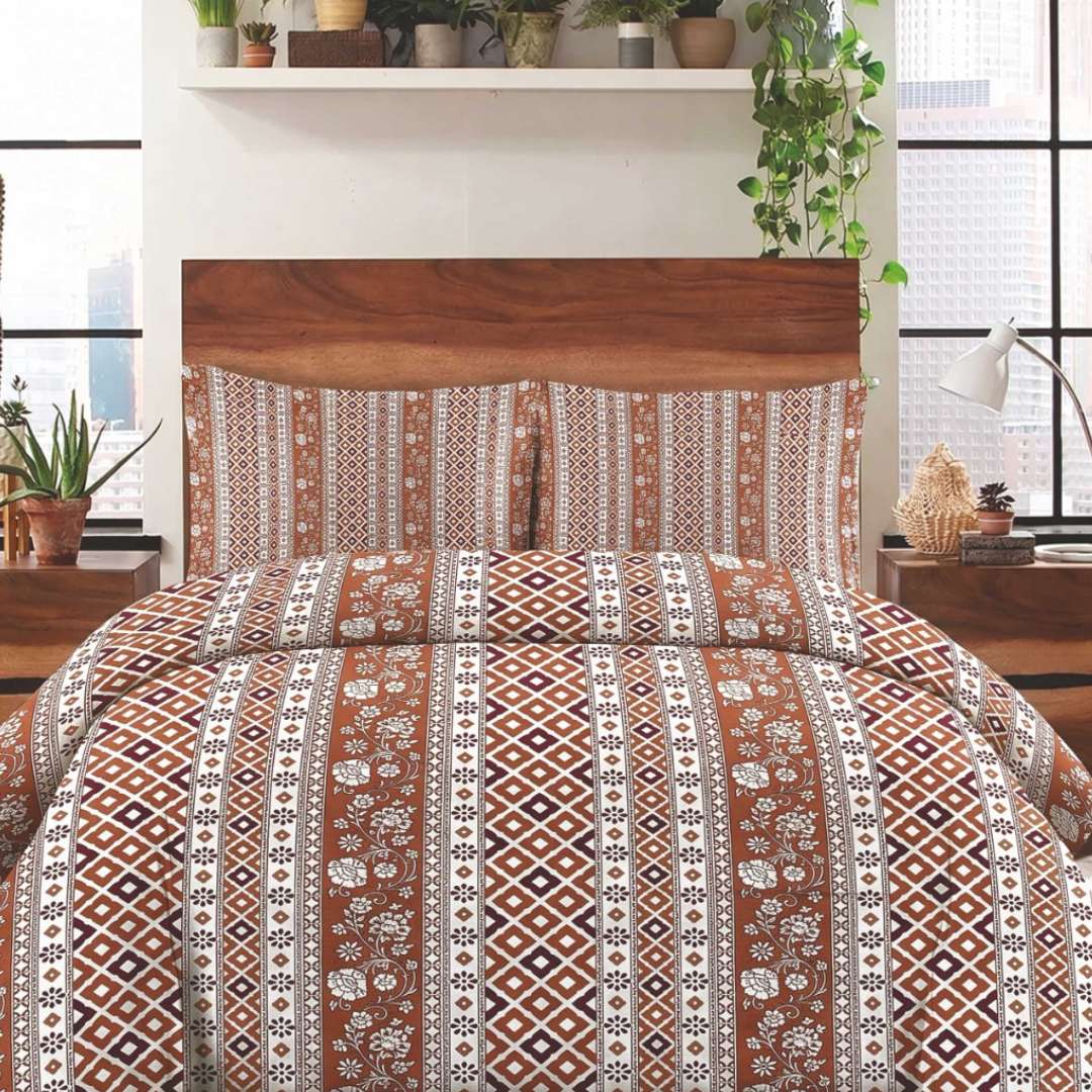 Zainab Fatima | King Size Bed Sheet Set | ZF-BED-012