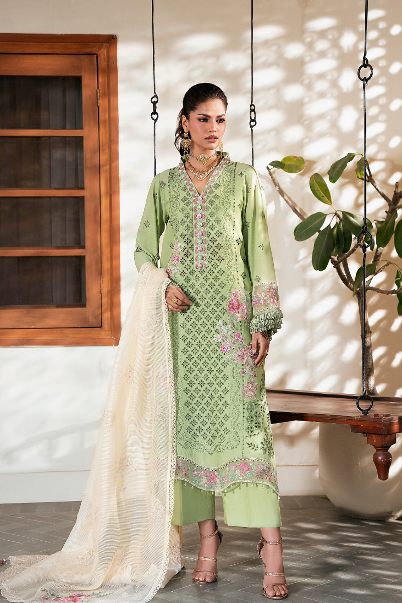 NAQSH | CHIKANKARI FESTIVE EDIT 26' | GREEN PEACE
