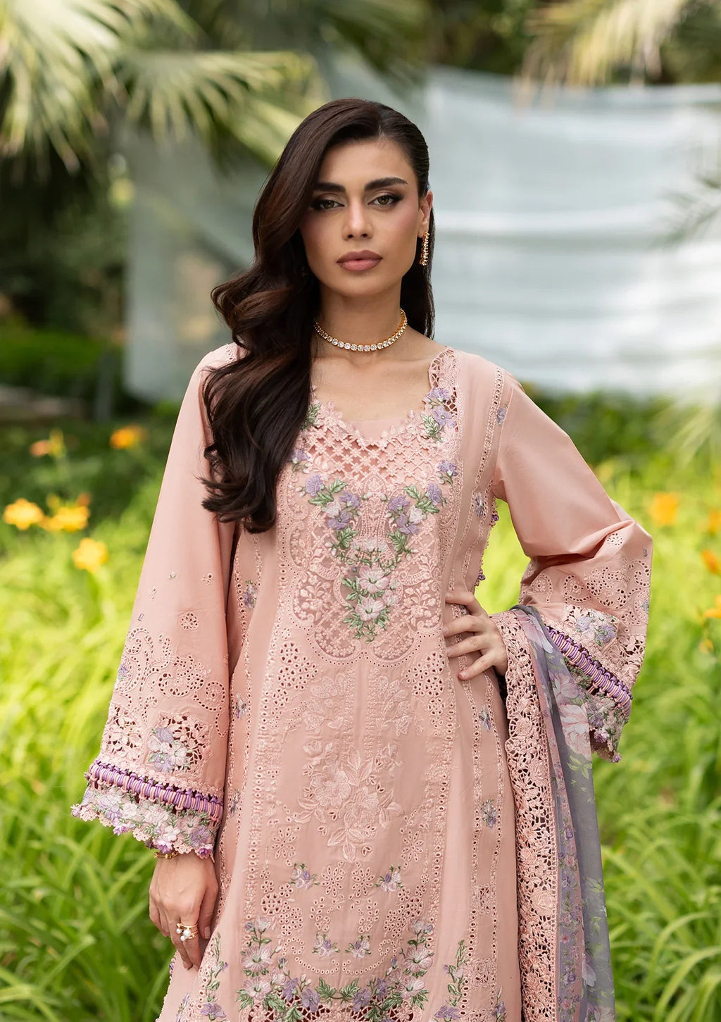 Elaf | Luxury Lawn Vol 2 '26 | Blushing Rose