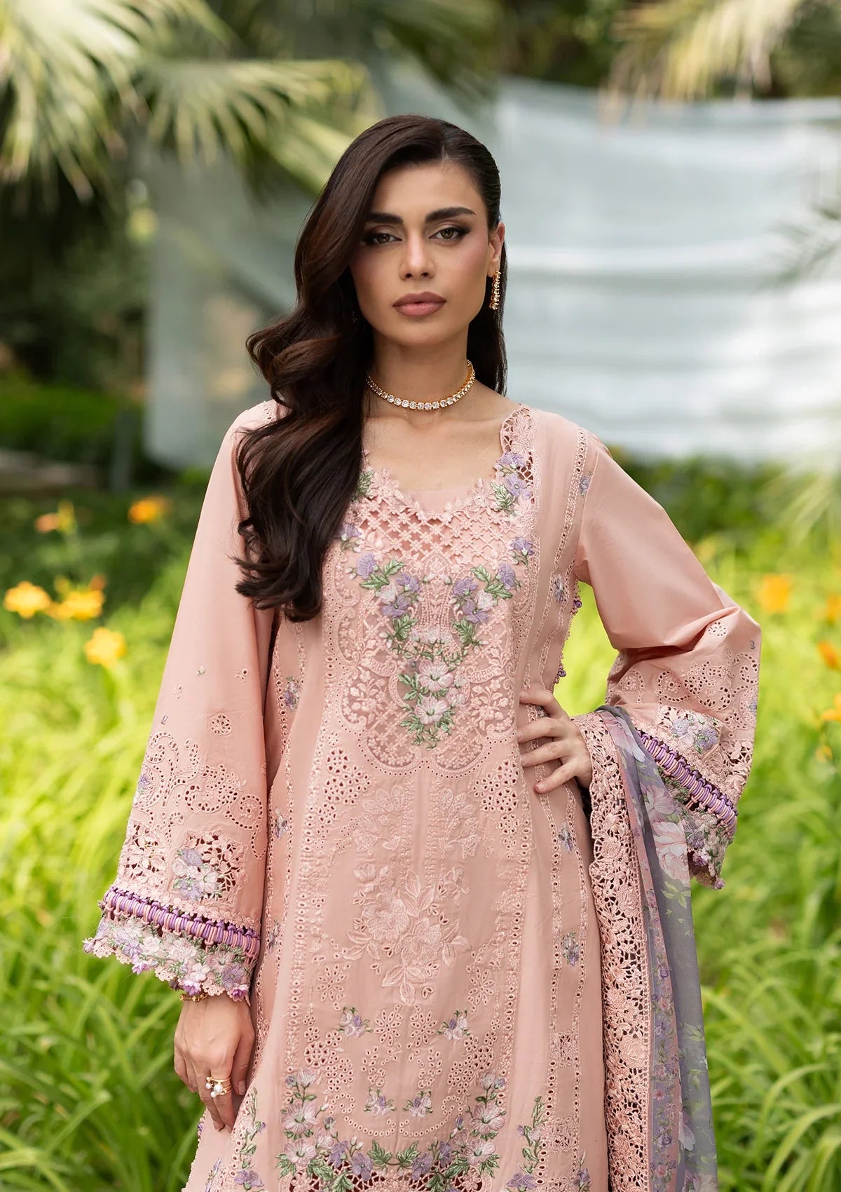 Elaf | Luxury Lawn Vol 2 '26 | Blushing Rose