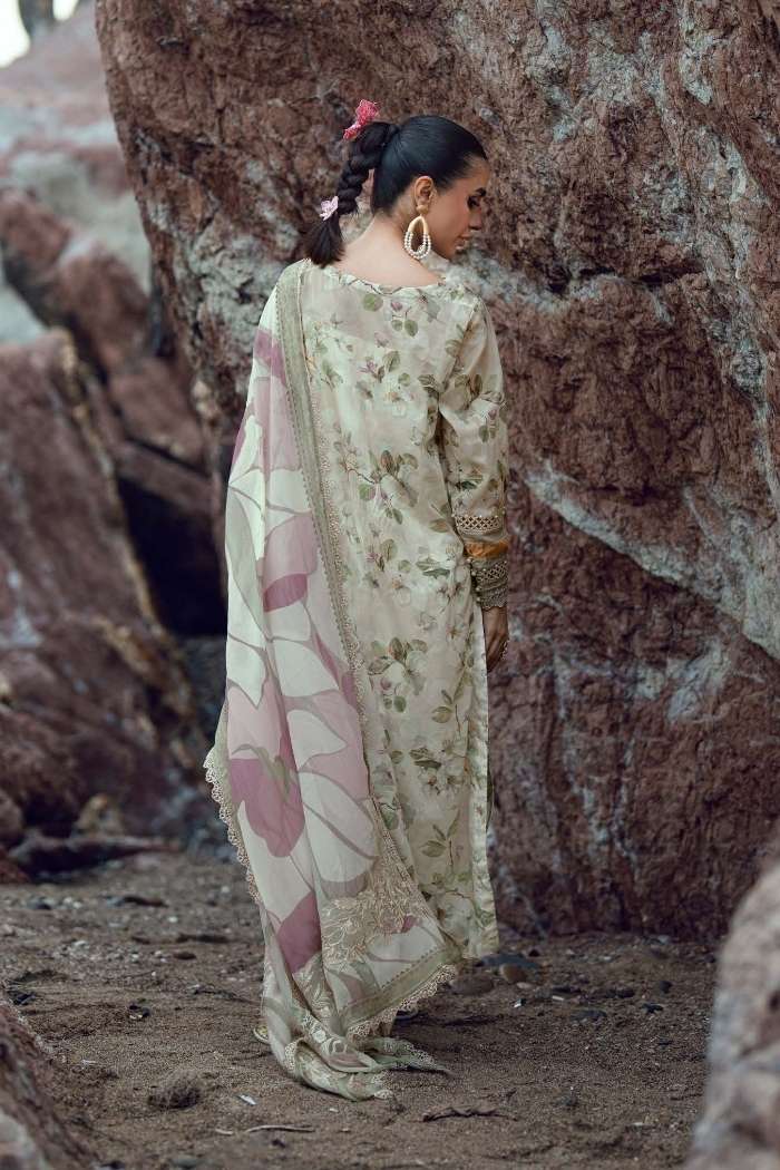 Nureh | Gardenia Embroidered Lawn | NSG-205