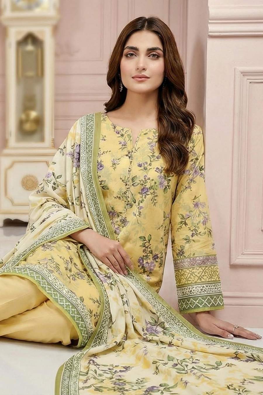 Mashaim Prints | Digital Printed Lawn Vol - 01 | MPD - 08