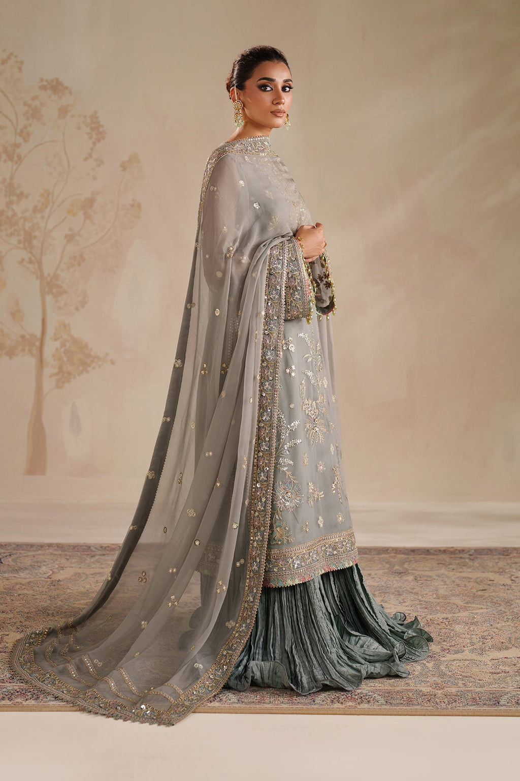 Baroque | EMBROIDERED CHIFFON | UF-4364