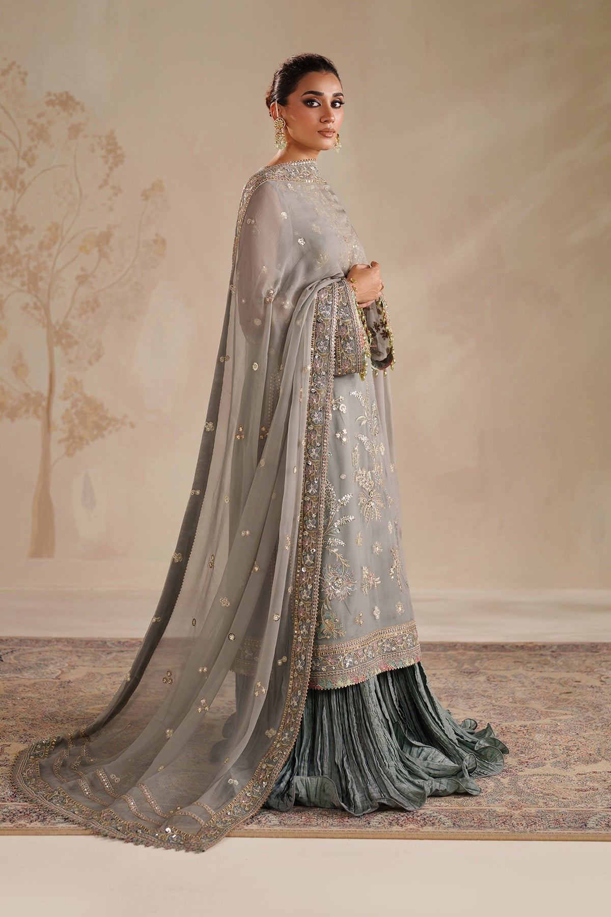 Baroque | EMBROIDERED CHIFFON | UF-4364