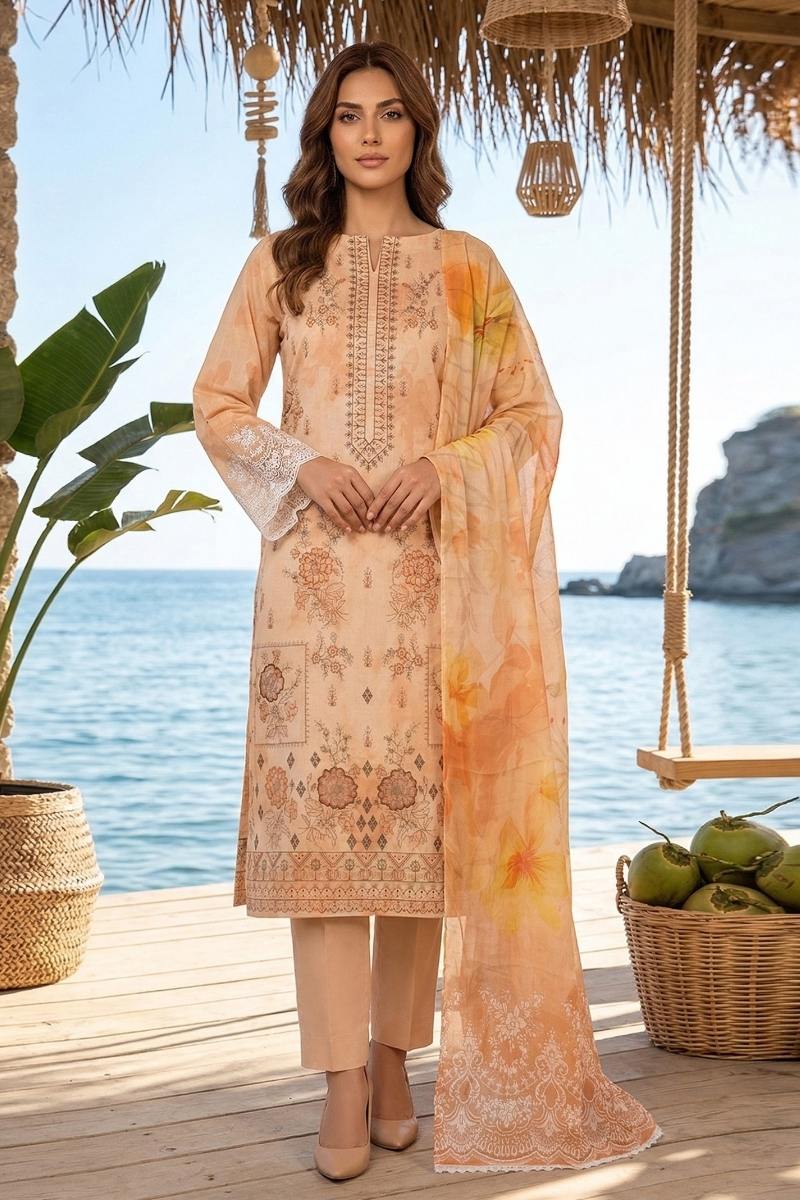 Riaz Arts | Distoor Supreme Lawn - 3 Pc | RA - D - 06