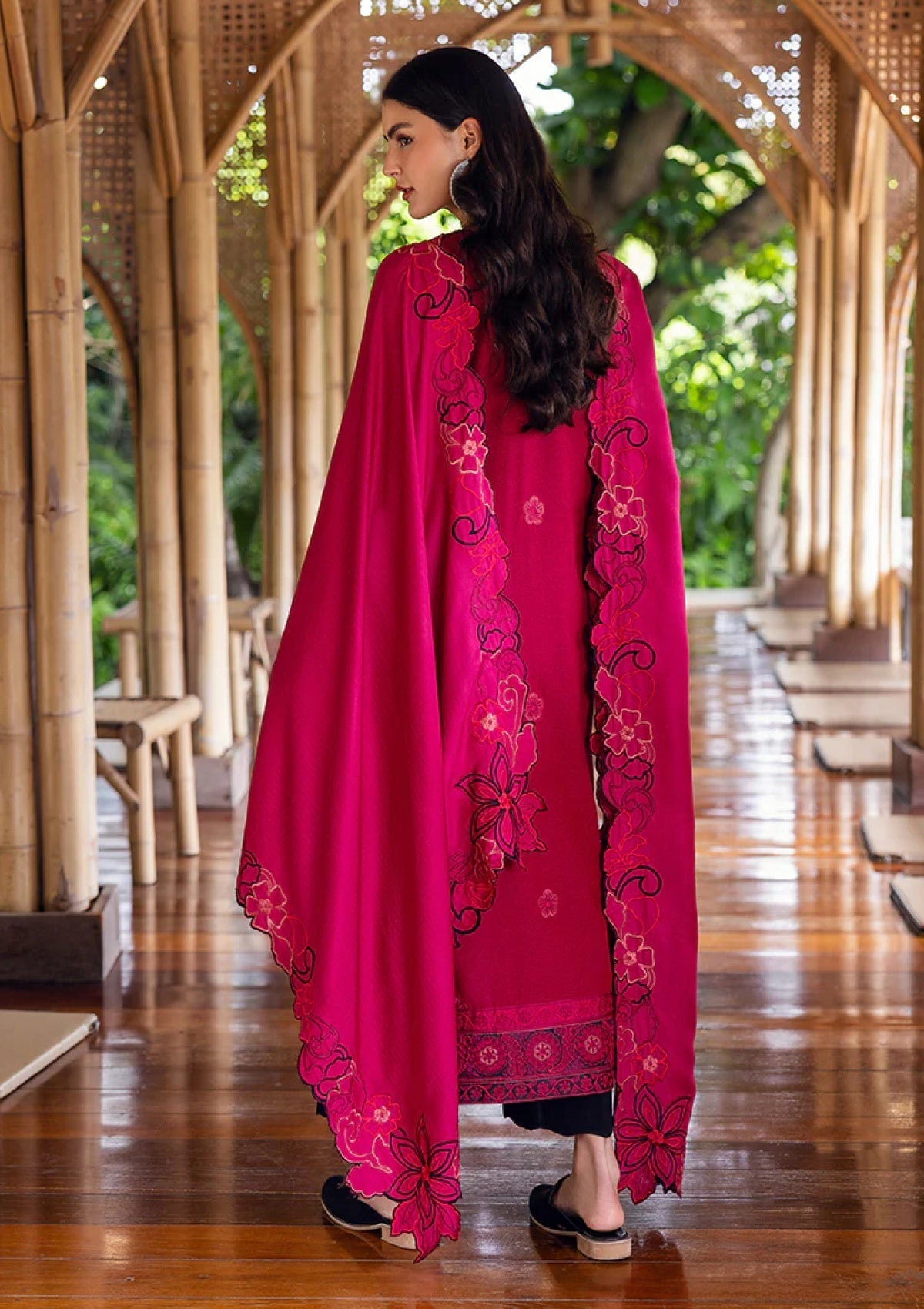 Mushq | Hemline Symphony Karandi Edit 25 | HUN#208 - Darling Bloom