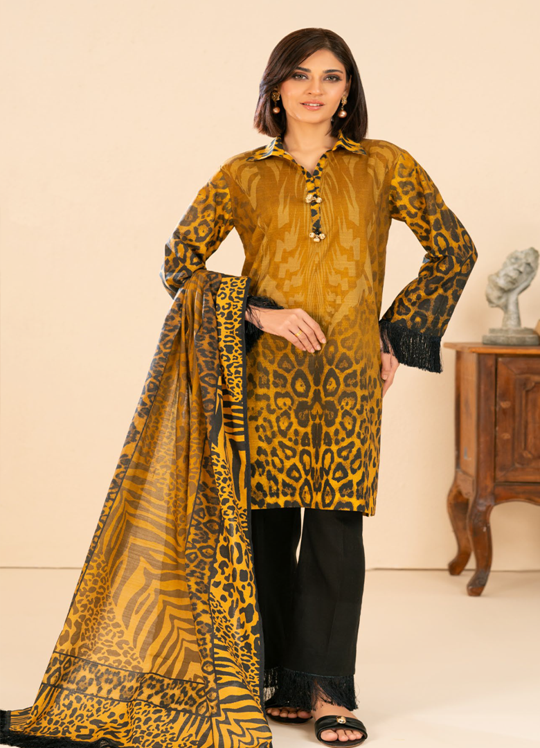 GULAHMED | PRINTED KHADDAR 3PCS  | 03