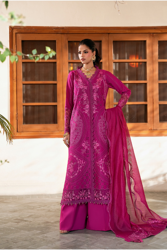 NAQSH | CHIKANKARI FESTIVE EDIT 26' | FUCHSIA PINK