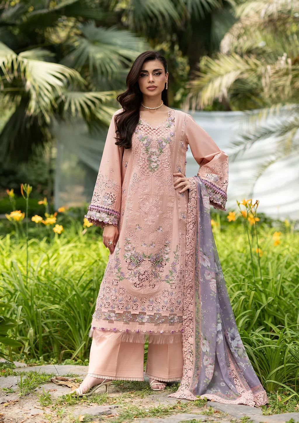 Elaf | Luxury Lawn Vol 2 '26 | Blushing Rose