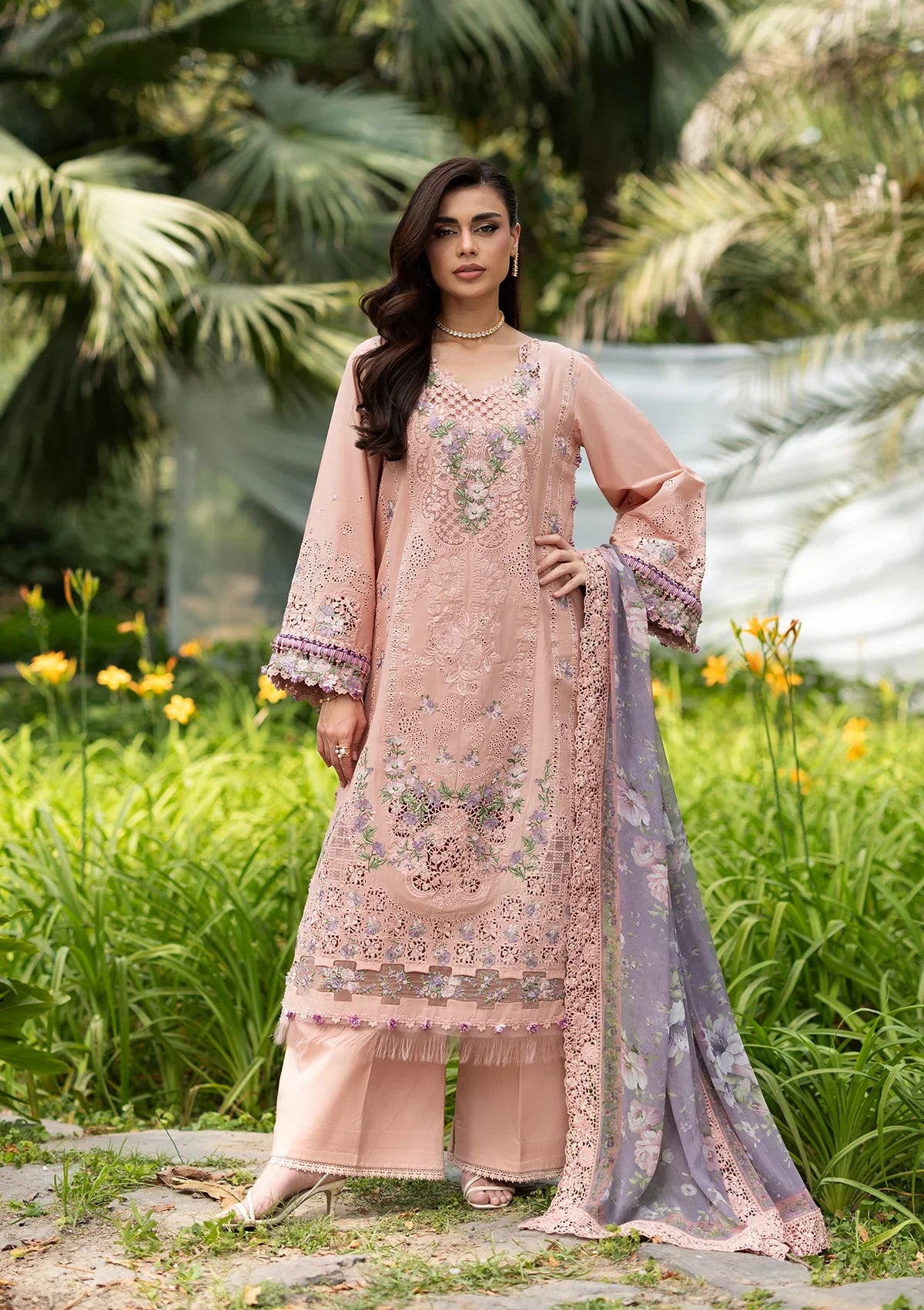 Elaf | Luxury Lawn Vol 2 '26 | Blushing Rose