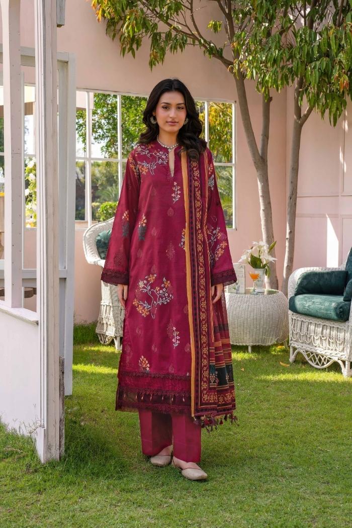 Rajis | Gul Rang - Print kari Embroidered | RGR-07