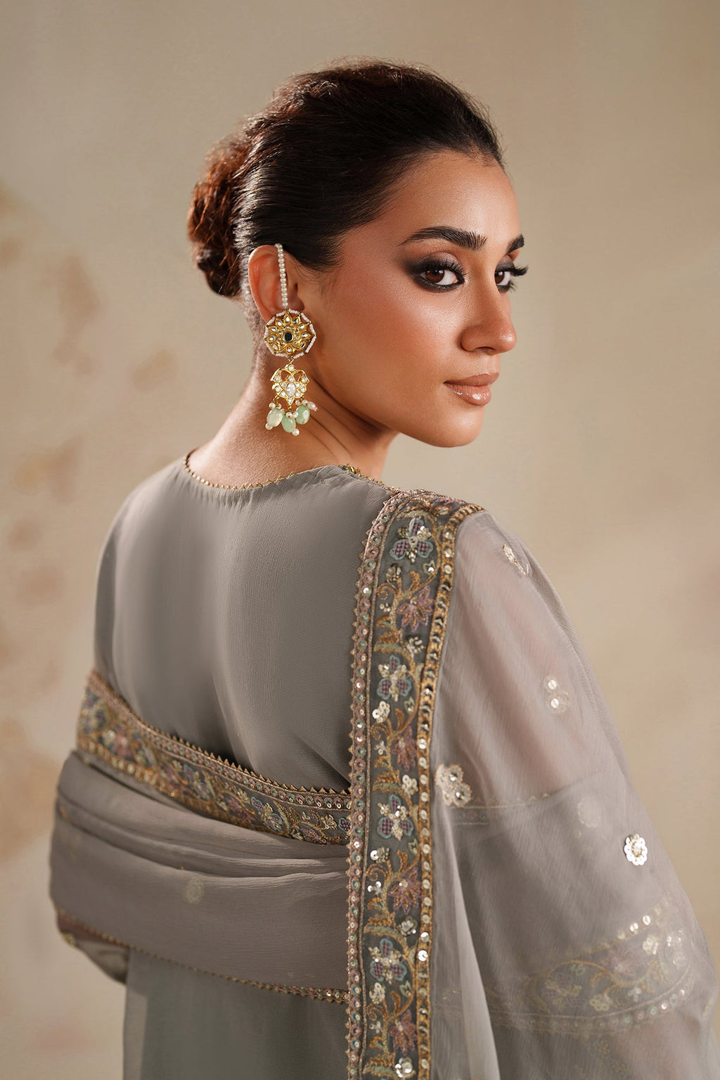 Baroque | EMBROIDERED CHIFFON | UF-4364