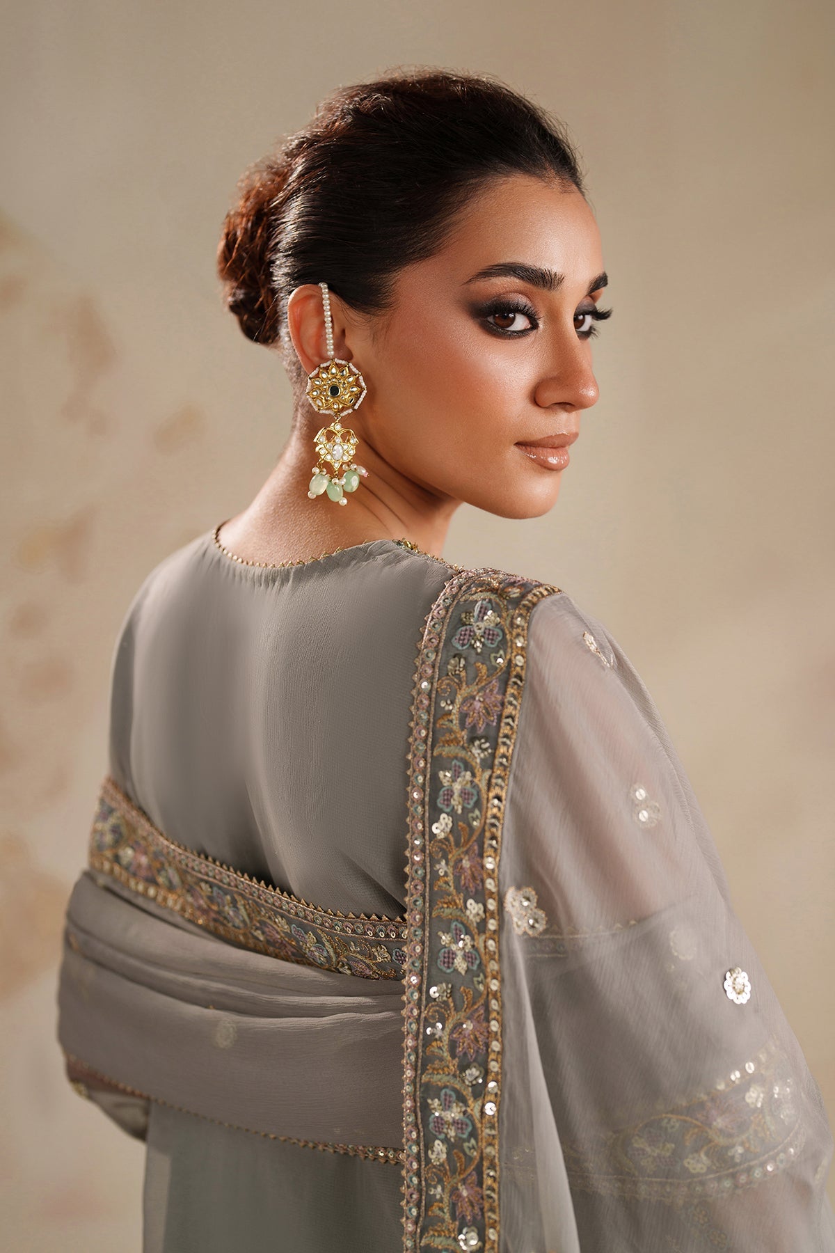 Baroque | EMBROIDERED CHIFFON | UF-4364