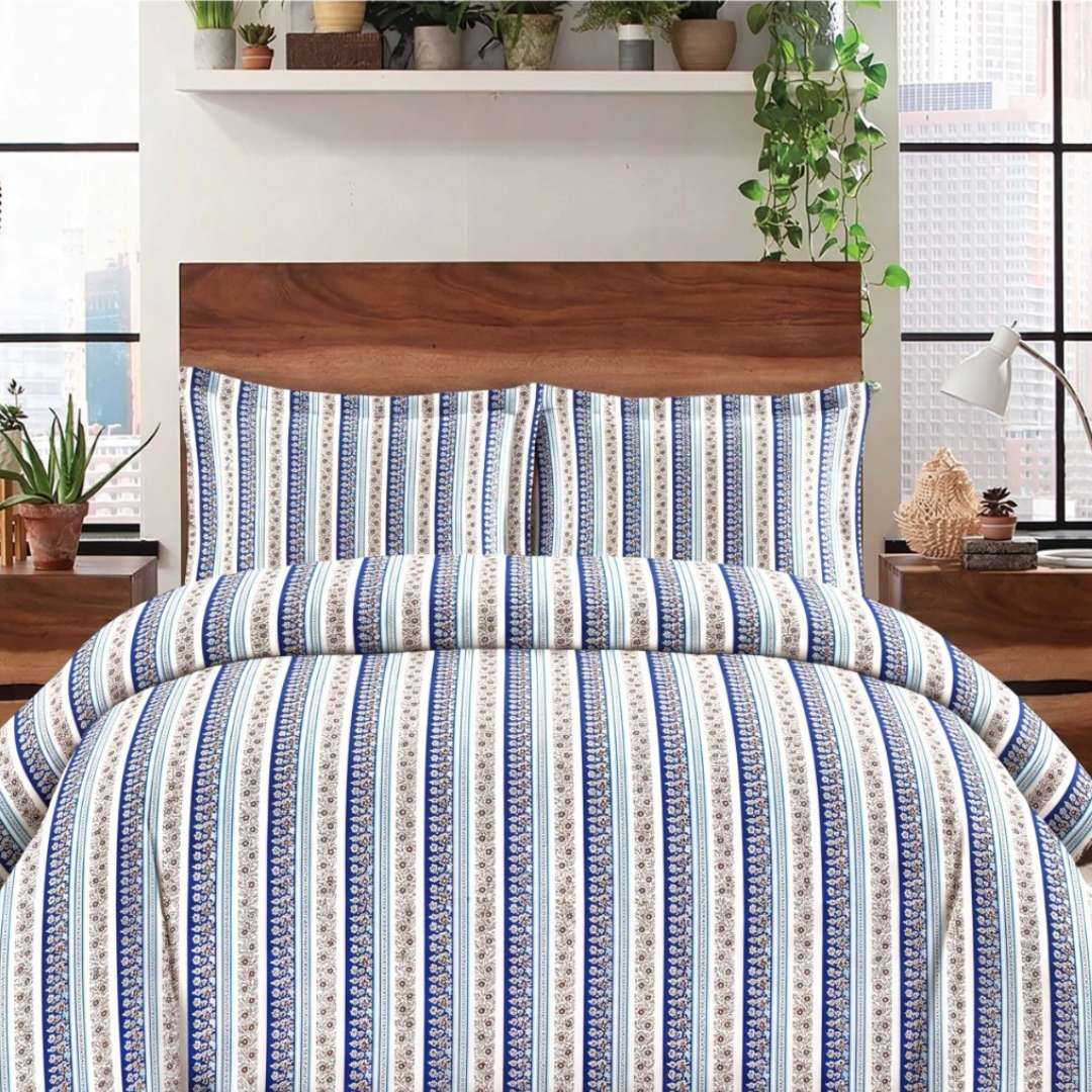 Zainab Fatima | King Size Bed Sheet Set | ZF-BED-013