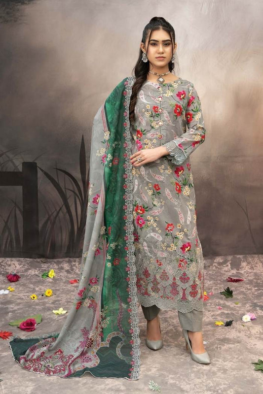 Riaz Arts | Elegant 3 Piece Lawn | RA-EX-07