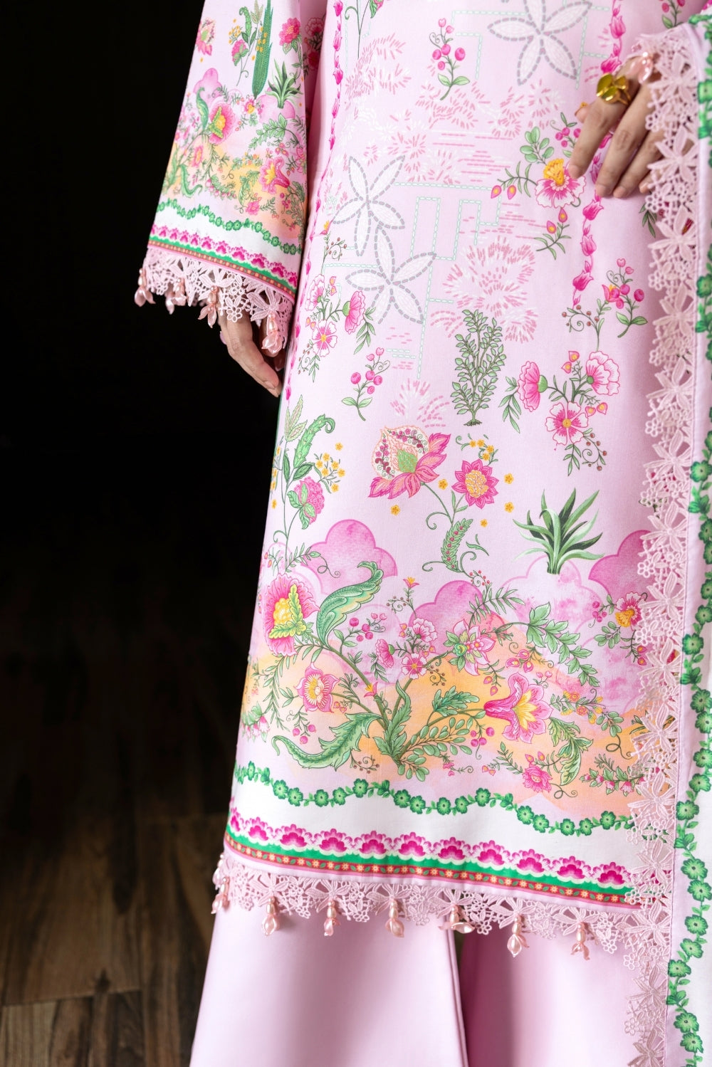 Naqsh | Midnight Meadow Lawn | Rosette