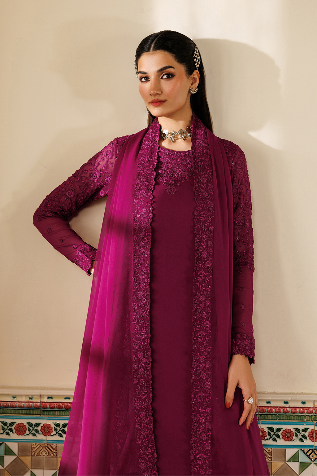Iznik | Semi Formals -  Embroidered Chiffon | CC-93
