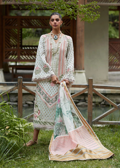 Crimson | SAIRA SHAKIRA LUXURY LAWN 2023 | Shigar - D5 A