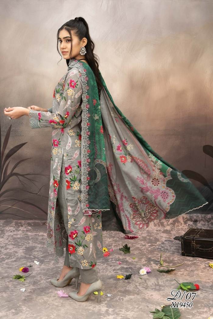 Riaz Arts | Elegant 3 Piece Lawn | RA-EX-07