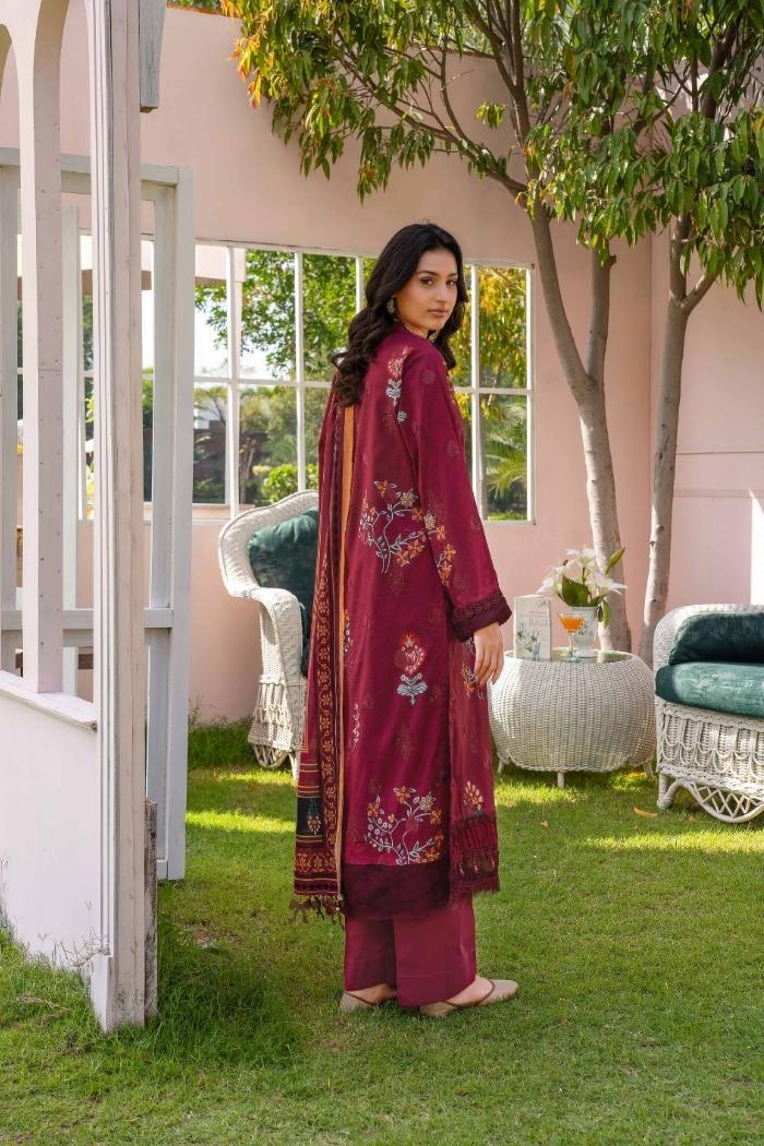 Rajis | Gul Rang - Print kari Embroidered | RGR-07