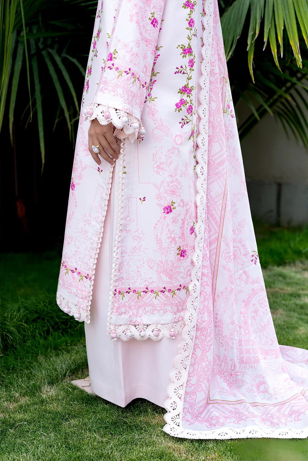 Naqsh | The Breeze Edit Lawn | Pink	Aurora
