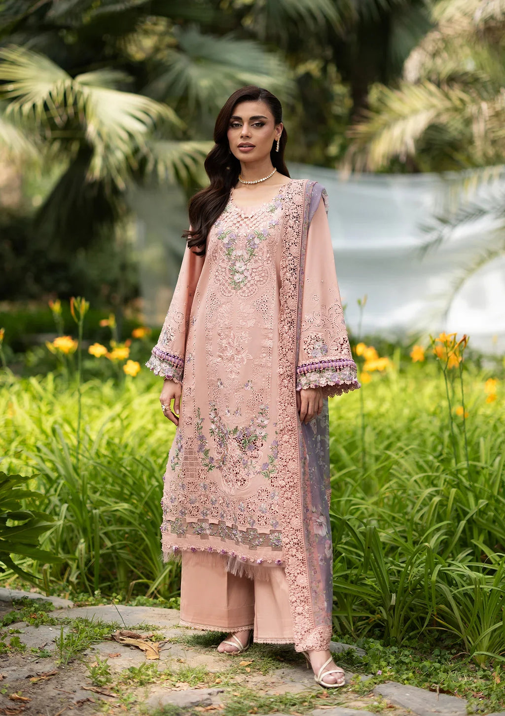 Elaf | Luxury Lawn Vol 2 '26 | Blushing Rose
