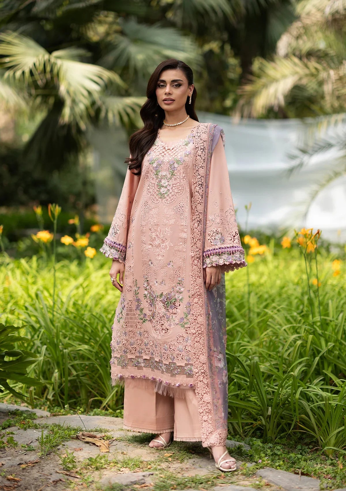 Elaf | Luxury Lawn Vol 2 '26 | Blushing Rose