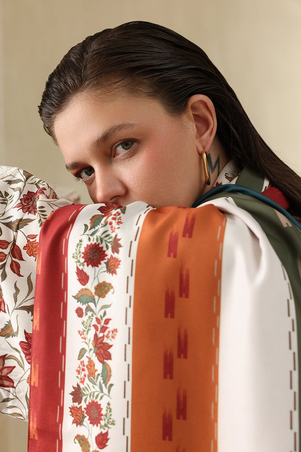 Baroque | Embroidered Viscose SIlk Winter | SF-4557