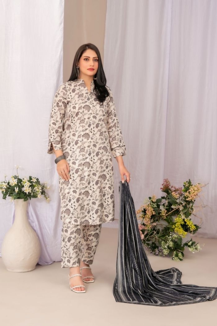 Tawakaal | Lireh 3Pcs Digital Print suiting | D-5431