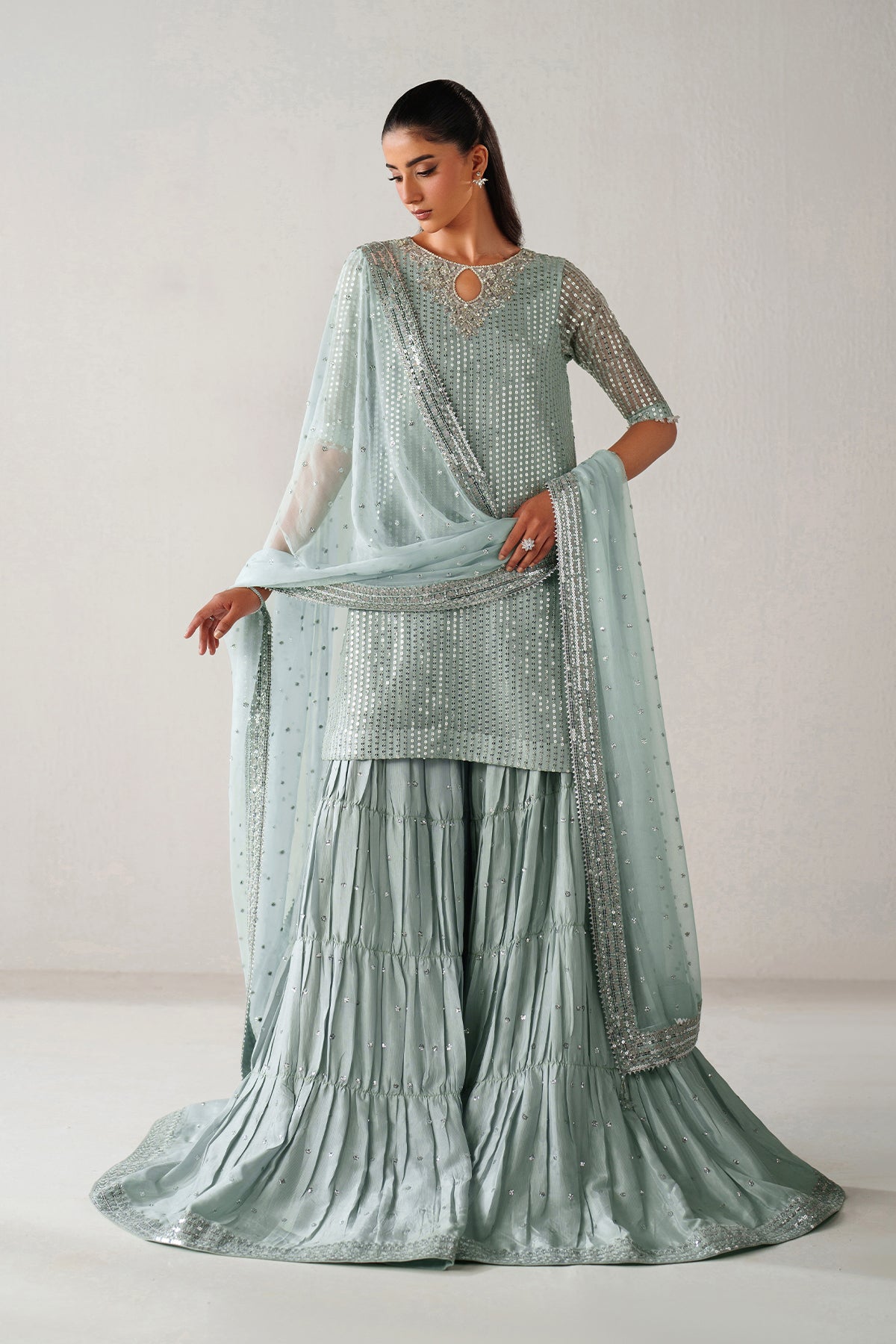 Baroque | Embroidered Chiffon | UF-4389-01
