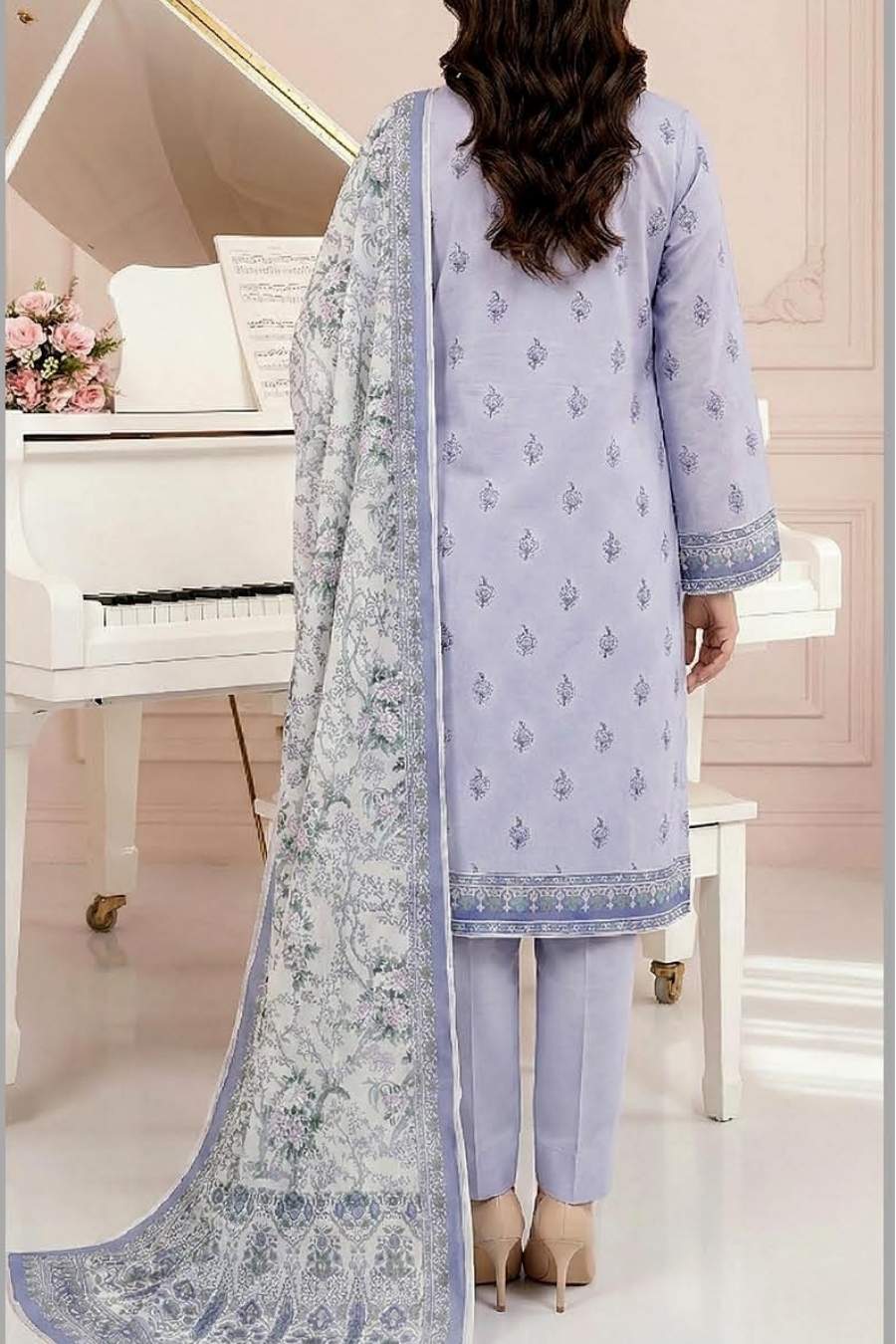 Mashaim Prints | Digital Printed Lawn Vol - 01 | MPD - 10