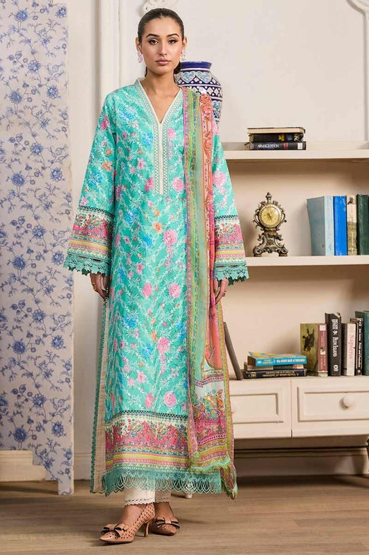 Raj Bari | Raha - 3 pc Premium Chikankari Prints | RBR - 08