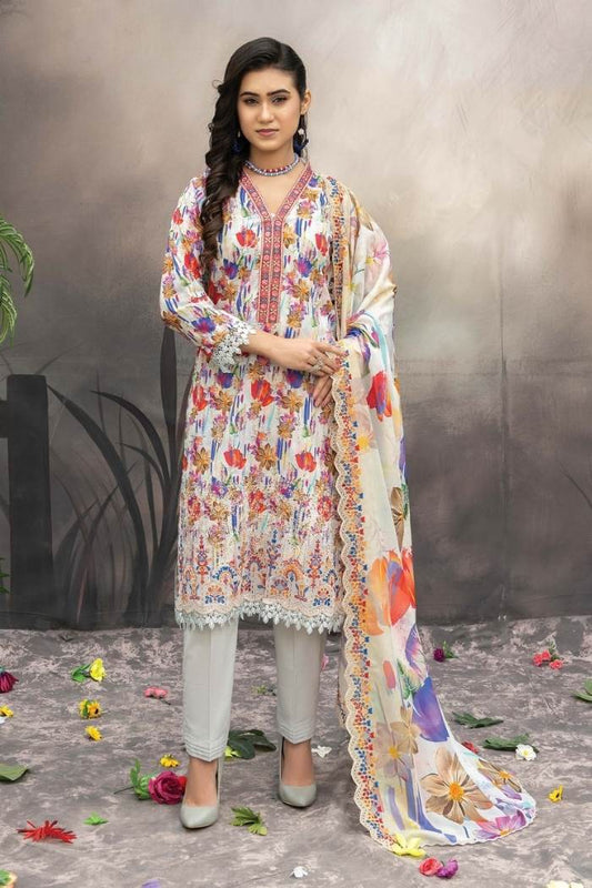 Riaz Arts | Elegant 3 Piece Lawn | RA-EX-08