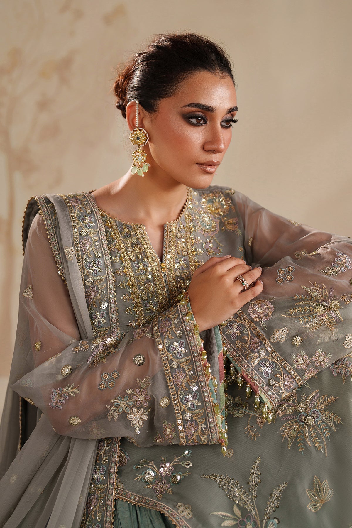 Baroque | EMBROIDERED CHIFFON | UF-4364