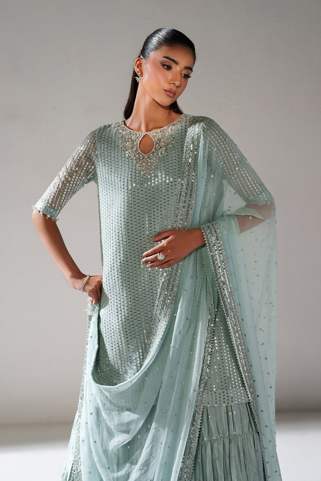 Baroque | Embroidered Chiffon | UF-4389-01