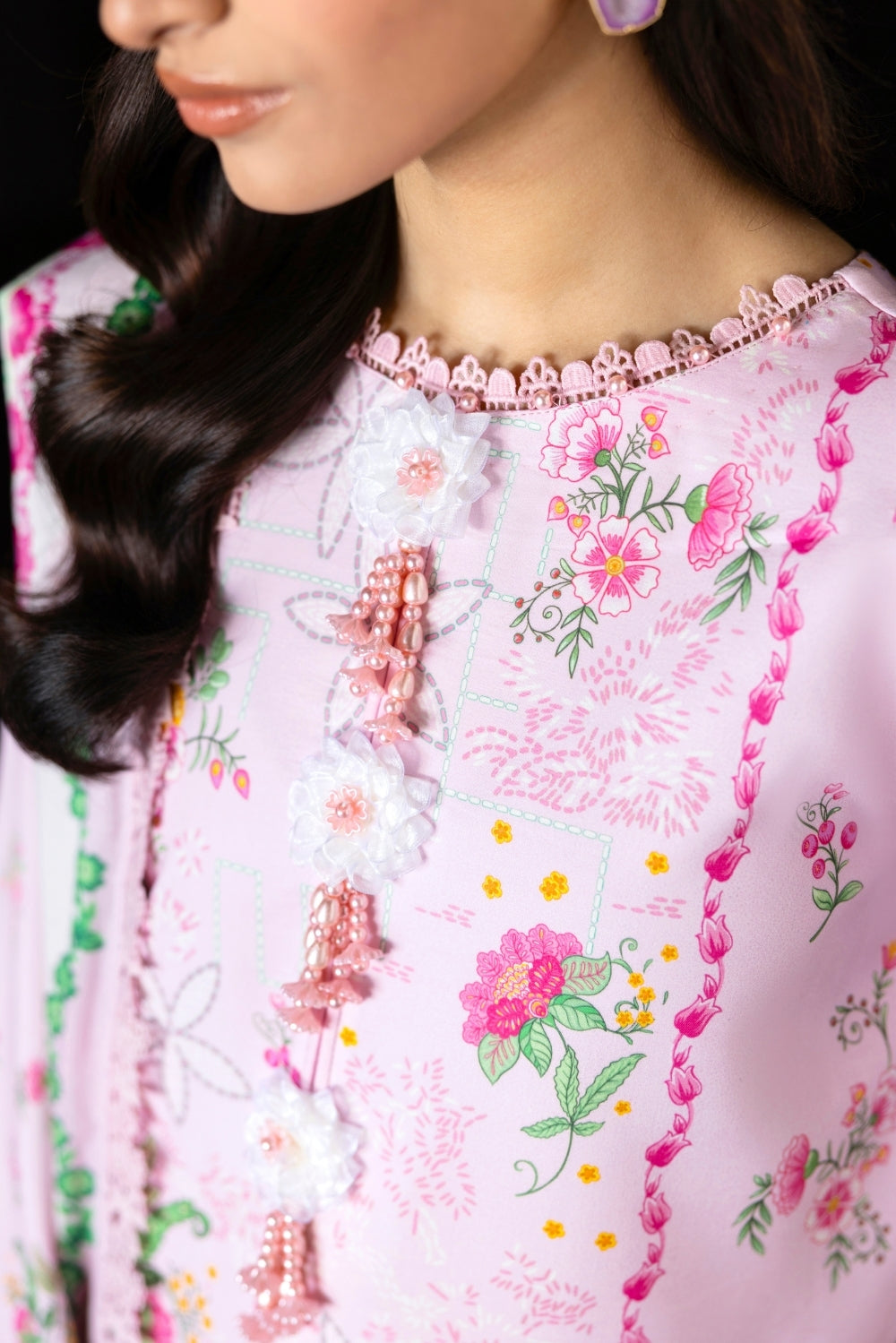 Naqsh | Midnight Meadow Lawn | Rosette