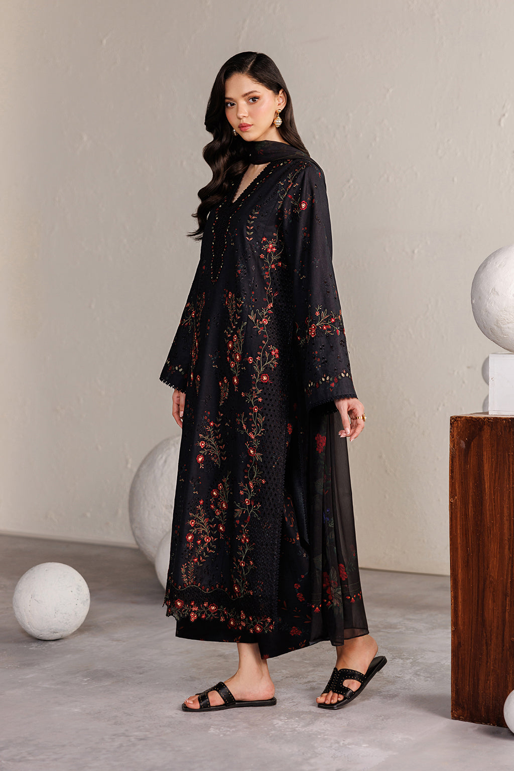 Iznik | Festive Embroidered Lawn | IBE-11