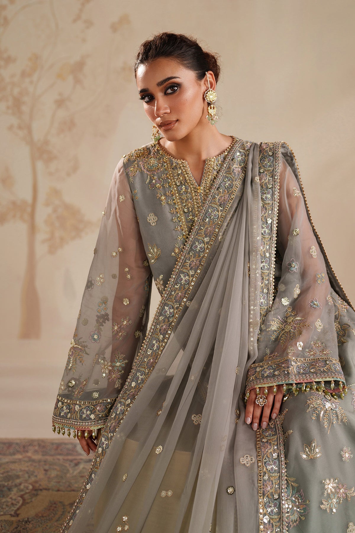 Baroque | EMBROIDERED CHIFFON | UF-4364