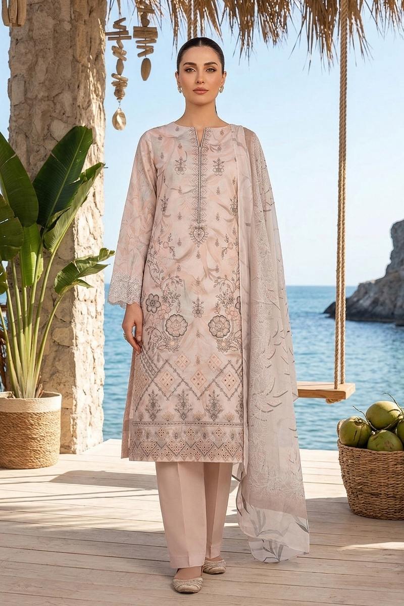 Riaz Arts | Distoor Supreme Lawn - 3 Pc | RA - D - 08