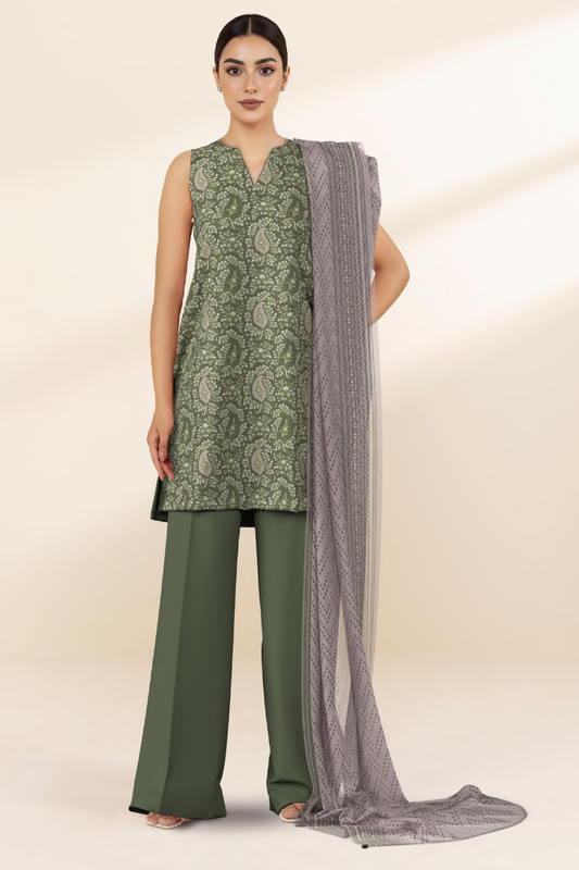 SAPPHIRE | 3 PIECE - PRINTED LAWN | 3PB-WS26CL2-16