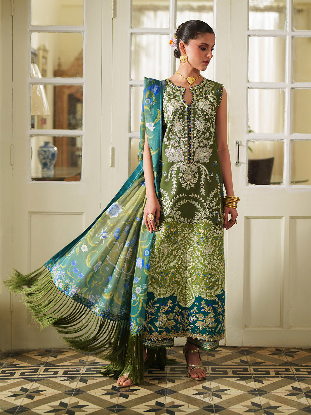 Bin ILyas | Heritage Dore - Unstitched 3 PC Lawn | 177-A