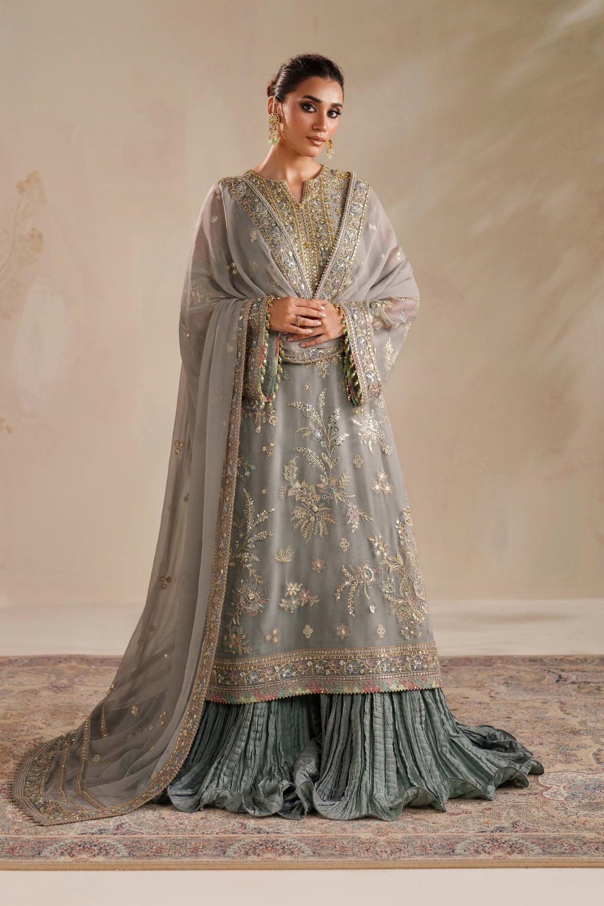 Baroque | EMBROIDERED CHIFFON | UF-4364