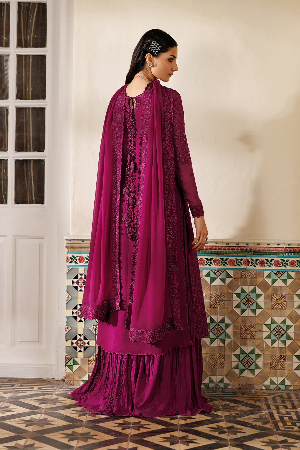 Iznik | Semi Formals -  Embroidered Chiffon | CC-93