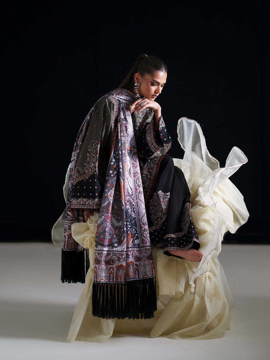 BIn ilyas | Amour Luxury Lawn '26 | 182-A