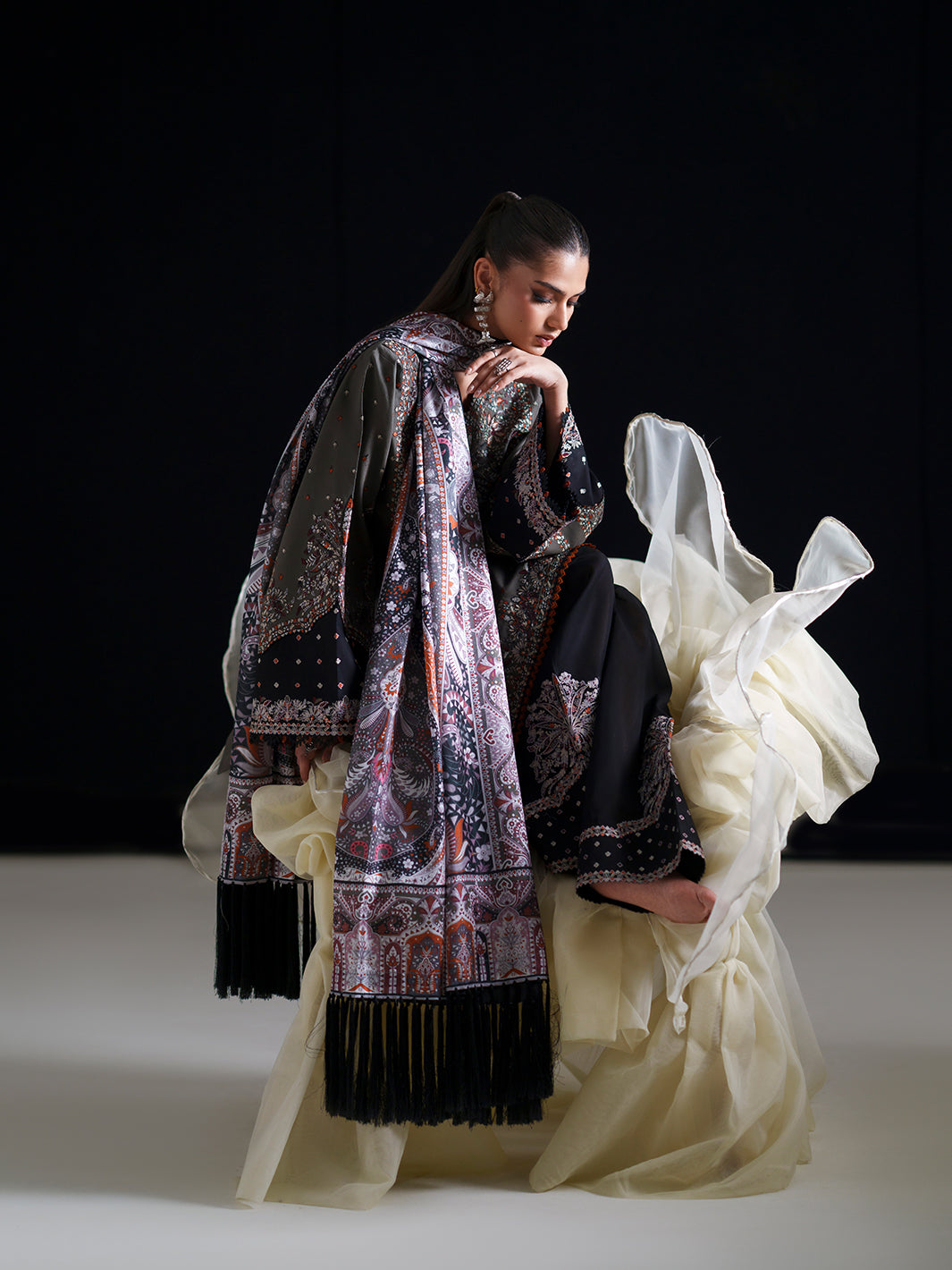BIn ilyas | Amour Luxury Lawn '26 | 182-A