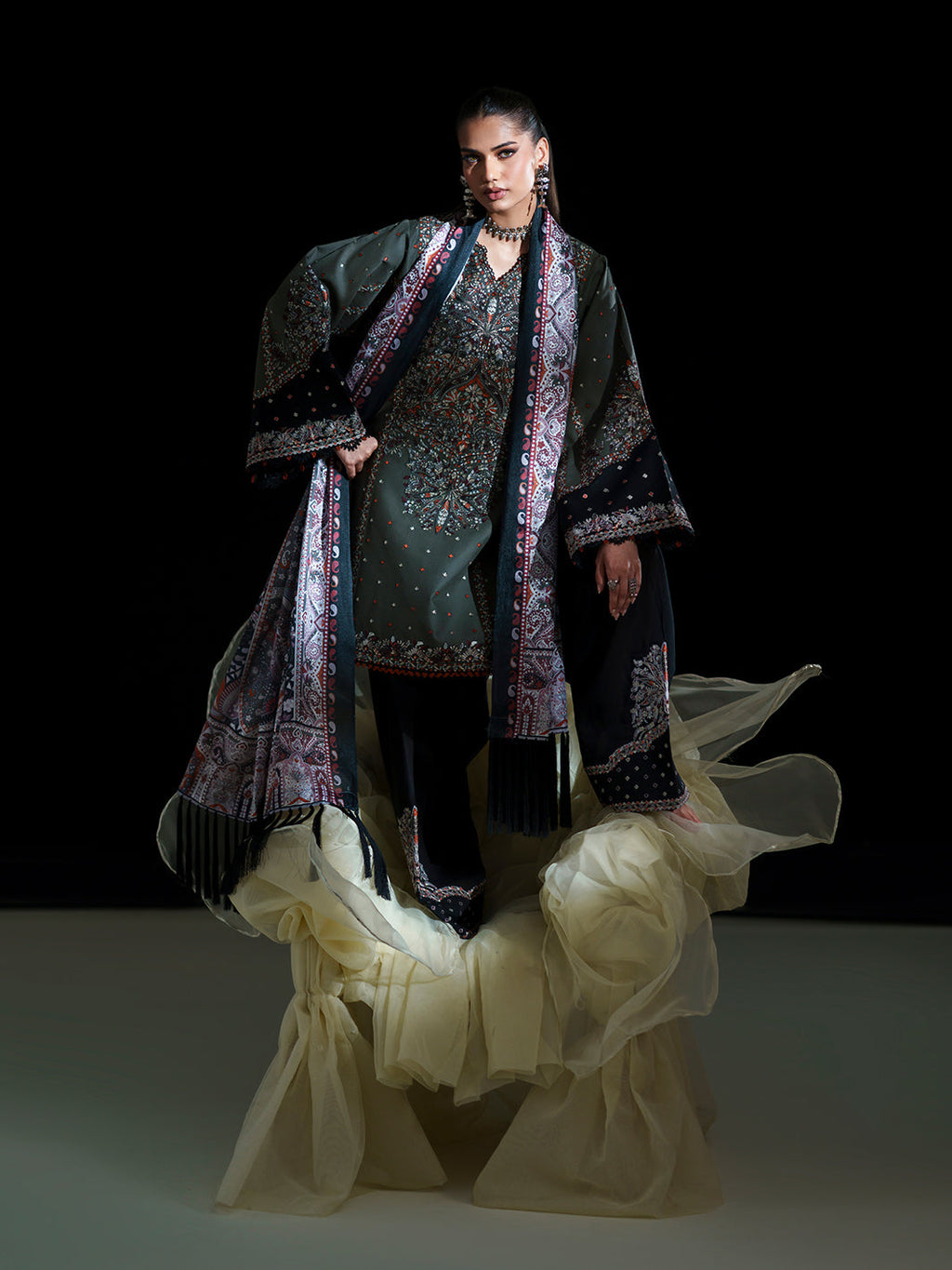 BIn ilyas | Amour Luxury Lawn '26 | 182-A