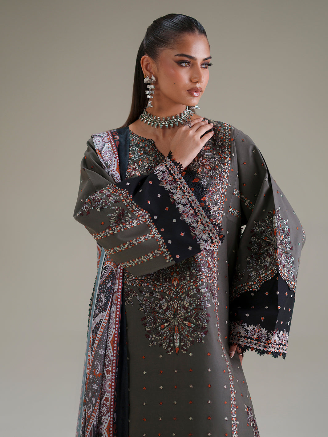 BIn ilyas | Amour Luxury Lawn '26 | 182-A