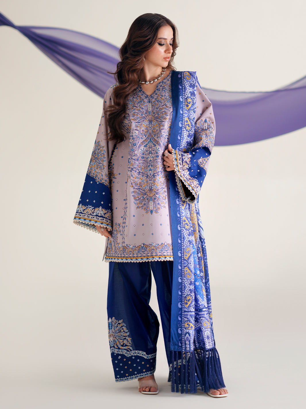BIn ilyas | Amour Luxury Lawn '26 | 182-B